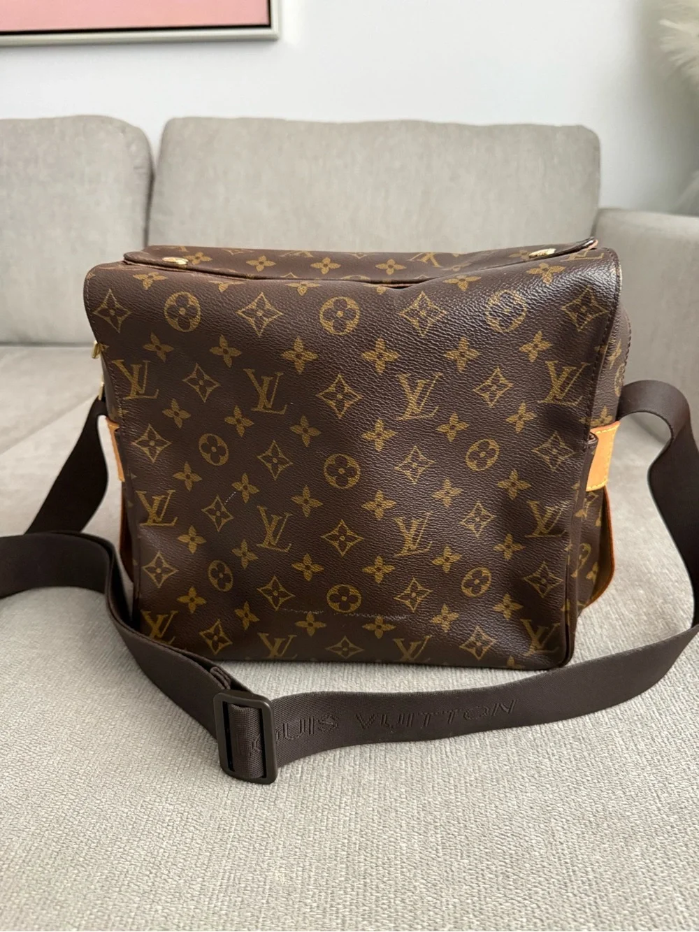 LOUIS VUITTON M50205 Monogram Canvas Naviglio/ Crossbody Messenger Shoulder Bag